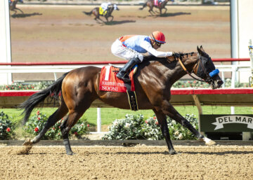 Nooni wins the Sorrento S. (G2) at Del Mar