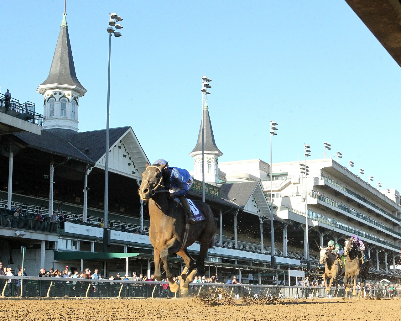 Sovereignty broke his maiden in stakes-record time in the Street Sense