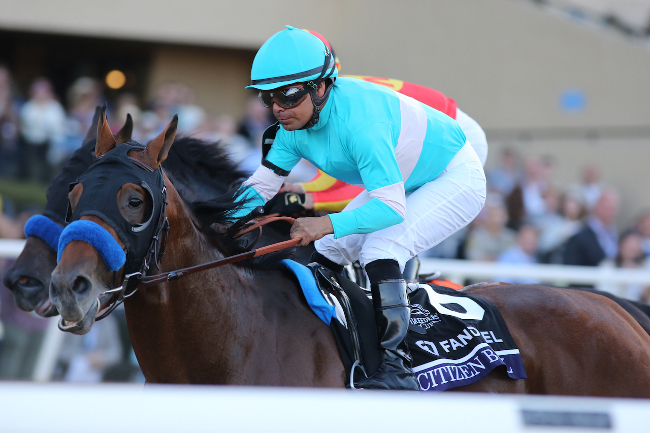 Citizen Bull wins the Breeders Cup Juvenile at Del Mar.