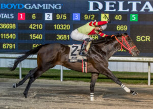 Coal Battle wins the Jean Lafitte at Delta Downs