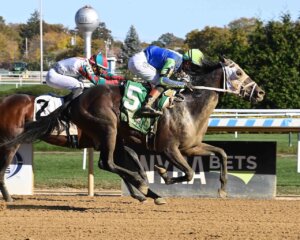 Corvus wins at Belmont at the Big A. 