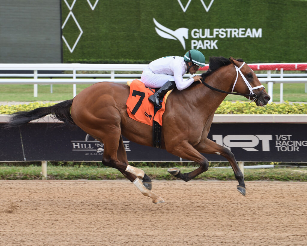 Tappan Street wins at Gulfstream Park.